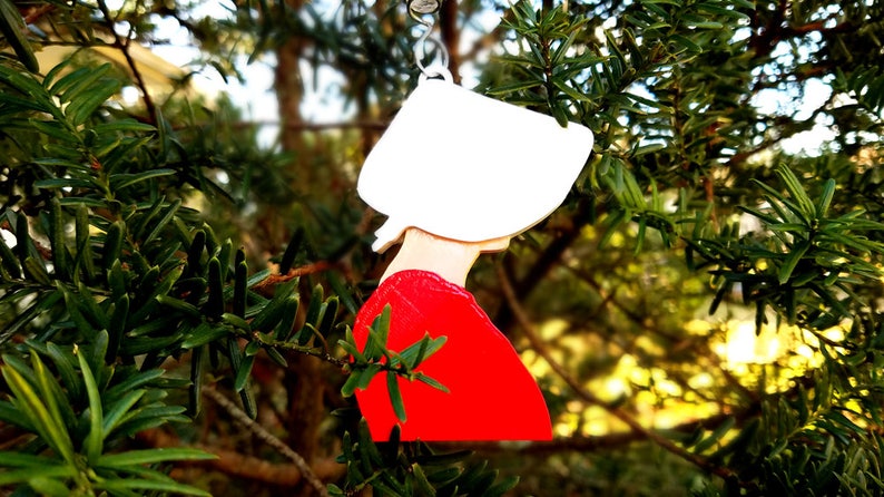 Handmaid's Tale Wings Holiday Ornament, 3D Printed Hand Painted with Clear Acrylic Gloss image 1