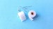 Toilet Paper Roll Earrings, with Stainless Steel Hooks, 3D Printed In Flexible TPU Filament 