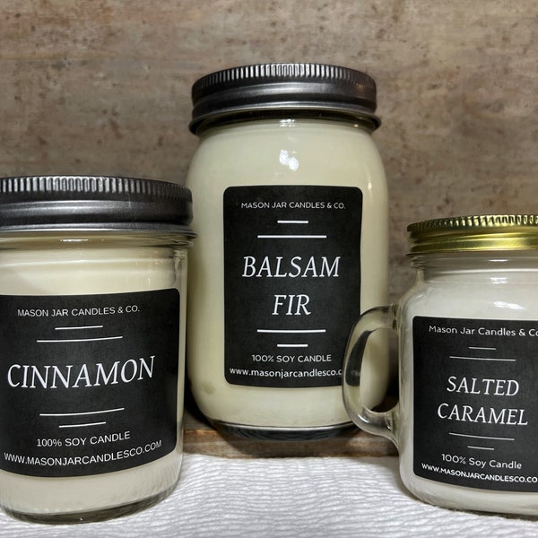 Fall Candle/Winter Candle | Soy Candle | Custom Candle | Scented Soy Candles | Wax Melts