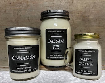 Fall Candle/Winter Candle | Soy Candle | Custom Candle | Scented Soy Candles | Wax Melts