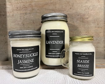 Summer Candles | Soy Candles | Mason Jar Candles | Spring Candles | Wax Melt | Scented Soy Candles