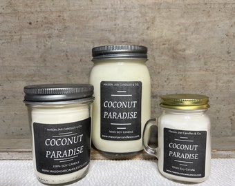 Coconut Paradise Candle | Soy Wax Candle | Scented Candle | Summer Candle | Wax Melt