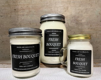Fresh Bouquet Candle | Soy Candles | Wax Melt | Scented Soy Candle | Summer Candle