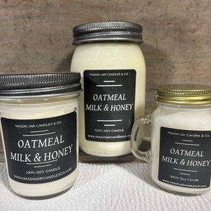 Oatmeal Milk & Honey | Soy Candles | Clean Candle | Fresh Candle | Spring Candle | Summer Candles