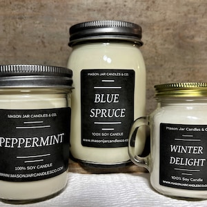 Winter Candles | Holiday Candles | Christmas Candles | Gift Candles | Fall Candles