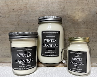 Winter Carnival Candle | Winter Candle | Scented Soy Wax Candle | Soy Candle | Wax Melt