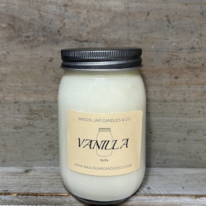 Vanilla Candles | Soy Candles | Mason Jar Candles | Fall Candle