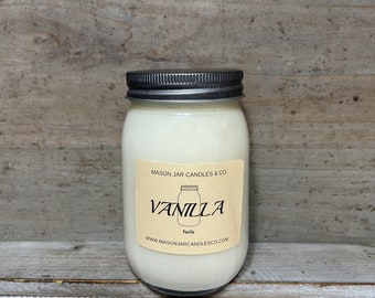 Vanilla Candles | Soy Candles | Mason Jar Candles | Fall Candle