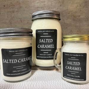 Salted Caramel | Soy Wax Candle | Winter Candle | Wax Melt | Personalized Candle