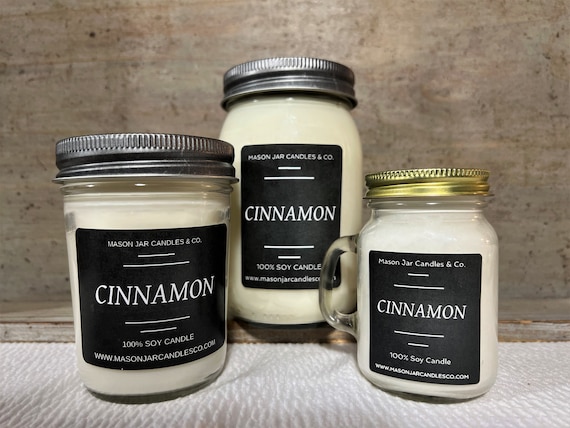 Cinnamon Candle | Scented Soy Candle | Handmade Candle | Mason Jar Candle | Soy Wax Candle | Wax Melt
