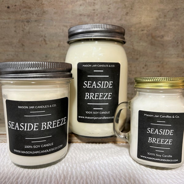 Seaside Breeze | Soy Candle | Wax Melt | Spring Candle | Custom Candle | Summer Candle