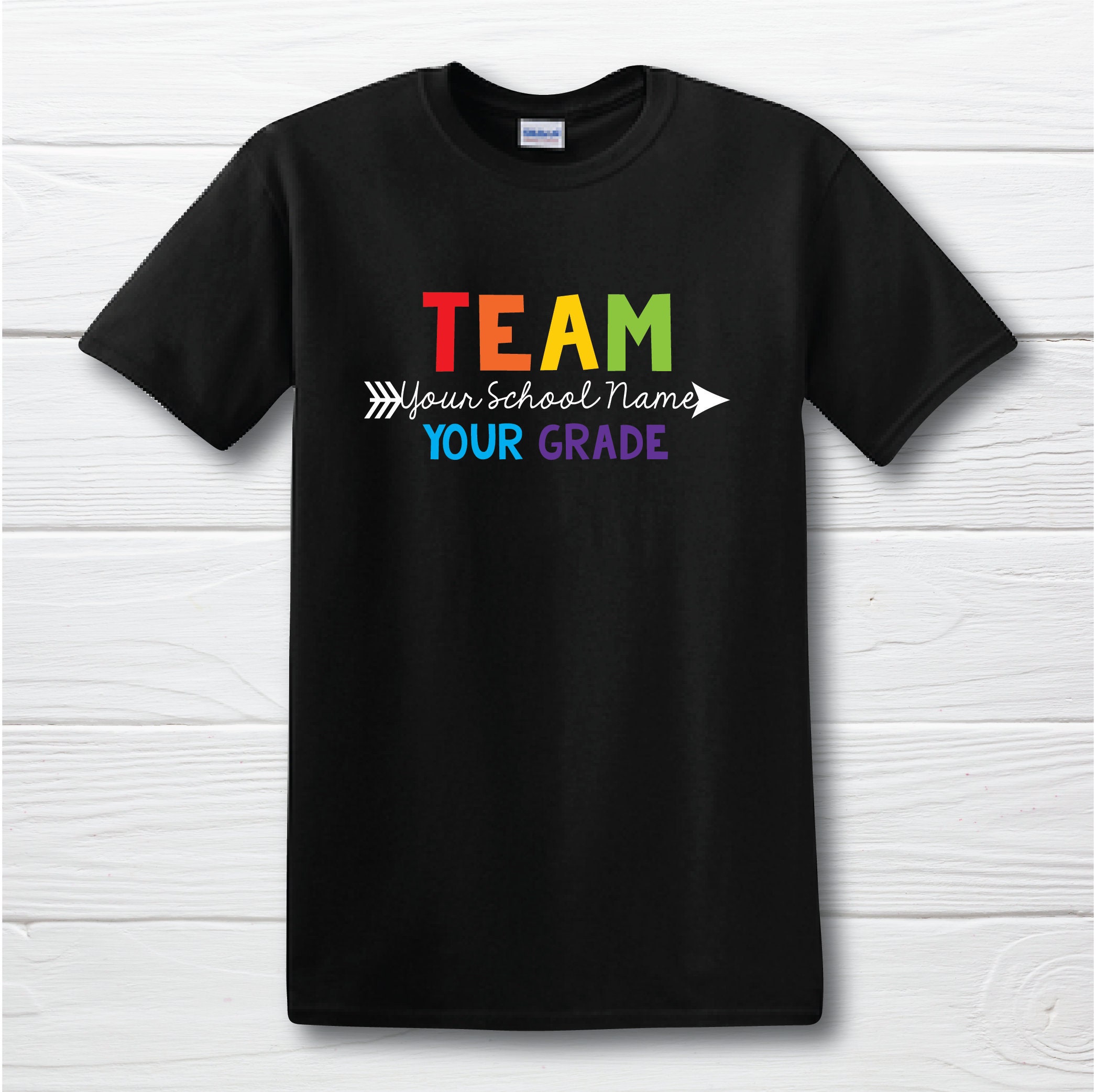 Teacher Spirit Shirt TEAM Pride School Pride Personalized Etsy