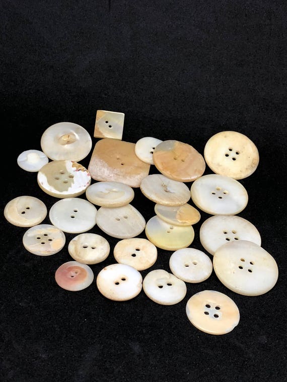 Wonderful Lot Of Vintage White Buttons