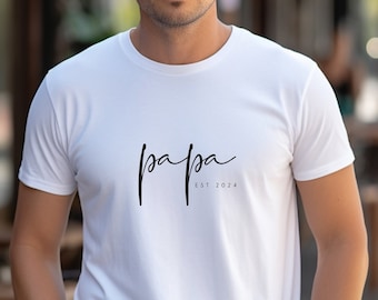 Papa Est 2024 shirt, cadeau papa, Vaderdag, verjaardagscadeau, Pee Party, oversized tshirt, unisex