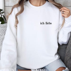 Me encantan los suéteres, minimalistas, suéteres de gran tamaño, unisex, regalos, camisetas con esloganes, sudaderas con declaraciones, ideas para regalos.