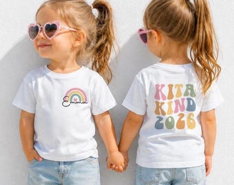 Kitakind Shirt personalisiert mit Name, Kindergarten Start Geschenk, Erster Kindergartentag, Kindergartenkind 2026, Kitakind 2026