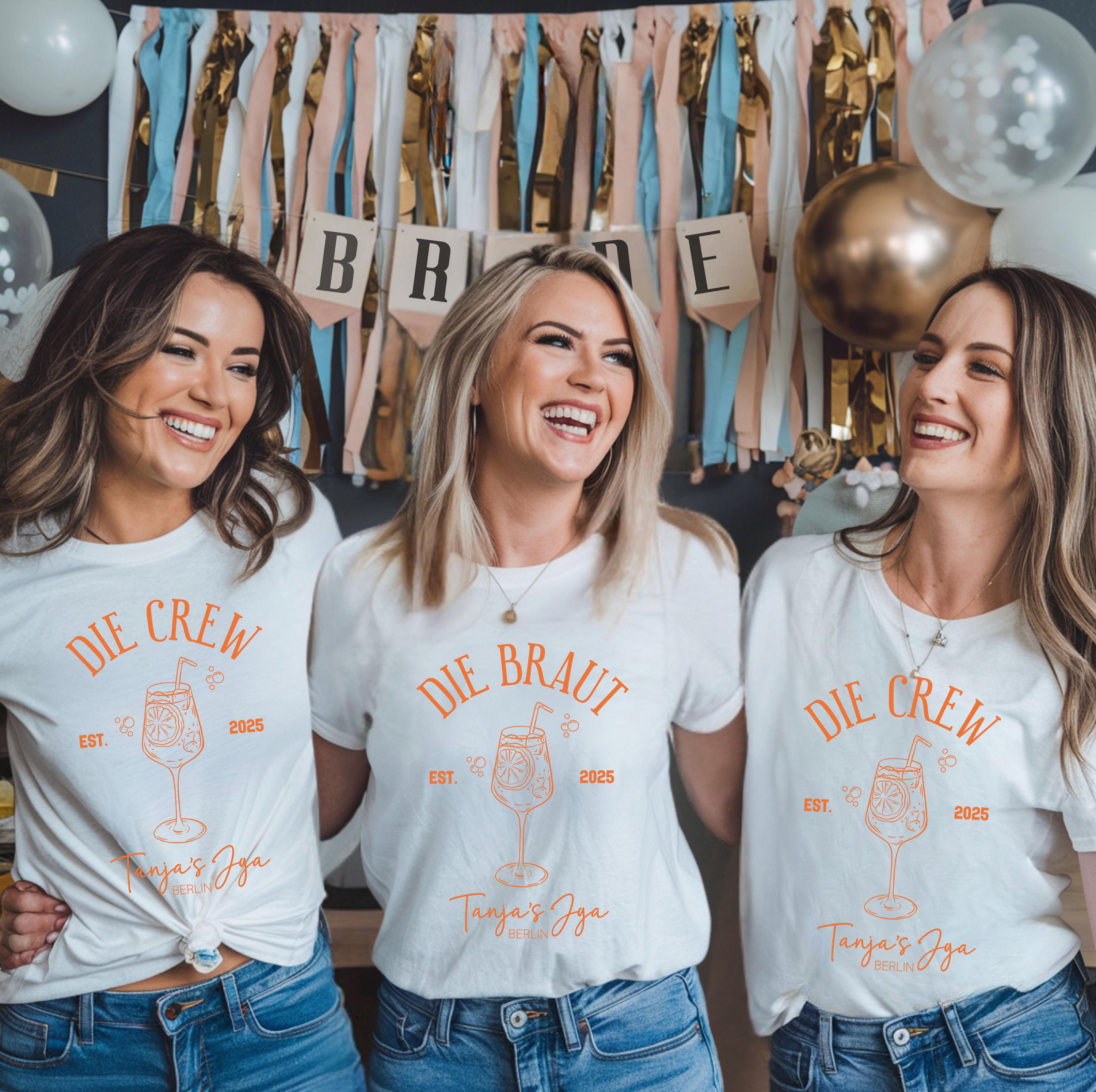 Spritz Hen Party Shirt, Spritz Bride & Team Bride Shirt, Summer