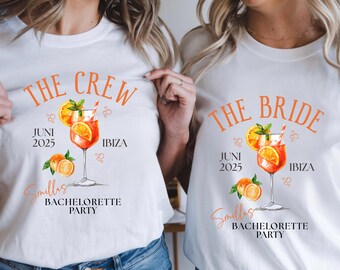 Hen Party Spritz Shirt, Personalized Hen Party Shirt, Spritz Hen Party Set, Summer Hen Party Shirt, Bachelorette Party Shirt, Spritz Shirt