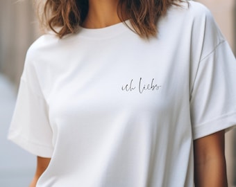 I love T-shirts, minimalist statement T-shirt, oversized shirt, unisex, gift, slogan T-shirt, statement shirt