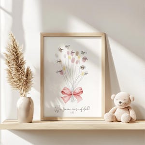 Libro de visitas para baby shower, regalo para escribir con huellas dactilares, decoración para baby shower, fiesta de bebé, foto de invitado para revelar el género, lazo, estilo bohemio.