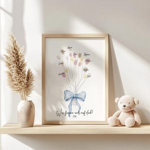 Libro de visitas para baby shower, regalo para escribir con huellas dactilares, decoración para baby shower, fiesta de bebé, foto de invitado para revelar el género, lazo, estilo bohemio.