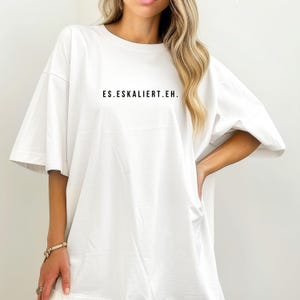 Minimalist statement shirt, it escalates anyway, girls&#39; vacation, funny T-shirt, party T-shirt with saying, Malle shirt, Mallorca shirt