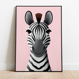 Baby zebra poster