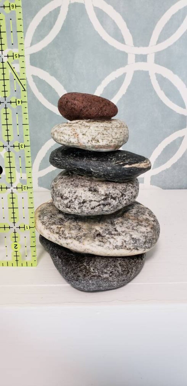 balance Zen Stone Cairn Stacked Rocks mindfulness Stacked Stones Relaxation office decor gift home decor Michigan stones Cairn