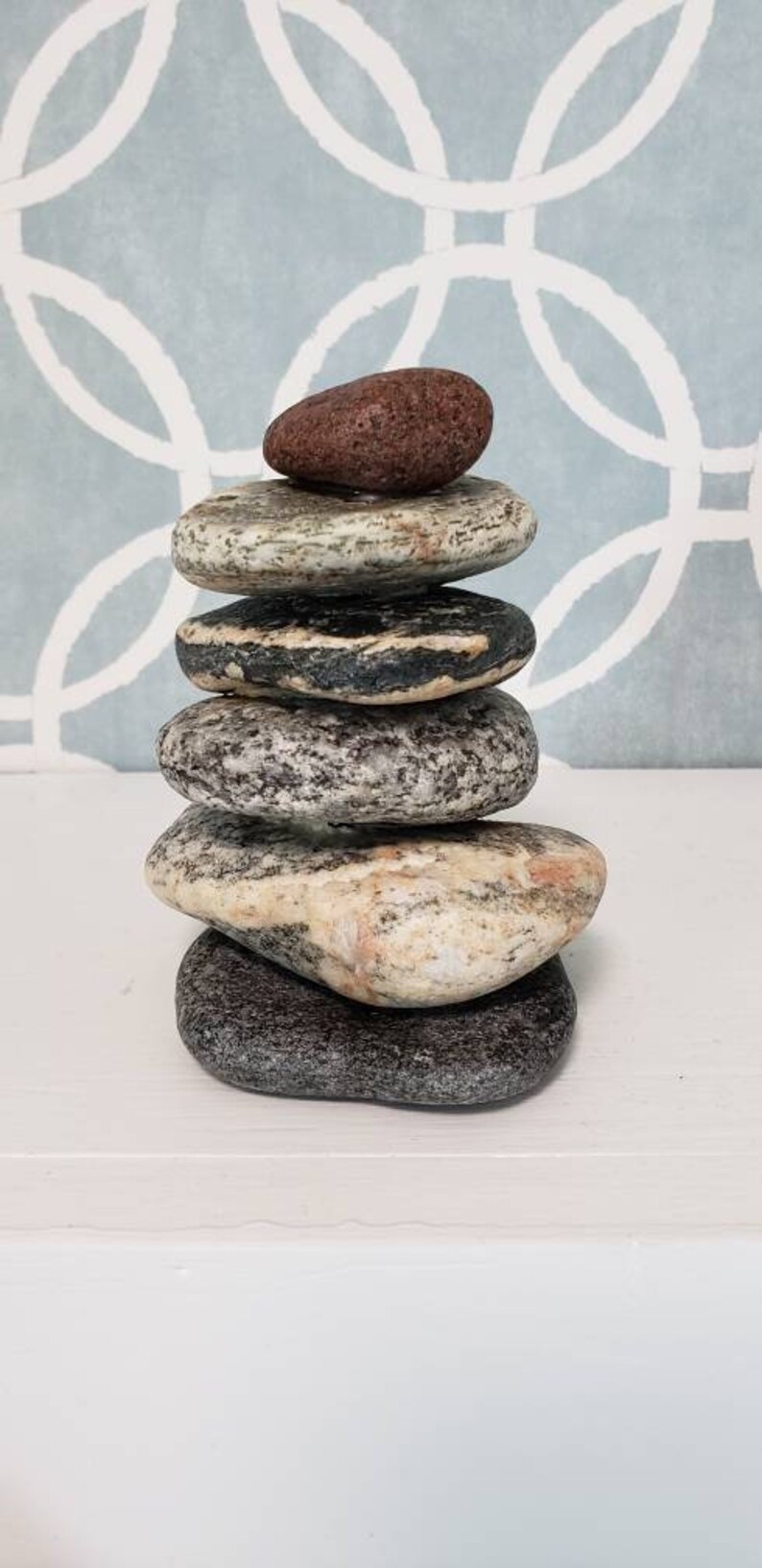 balance Zen Stone Cairn Stacked Rocks mindfulness Stacked Stones Relaxation office decor gift home decor Michigan stones Cairn