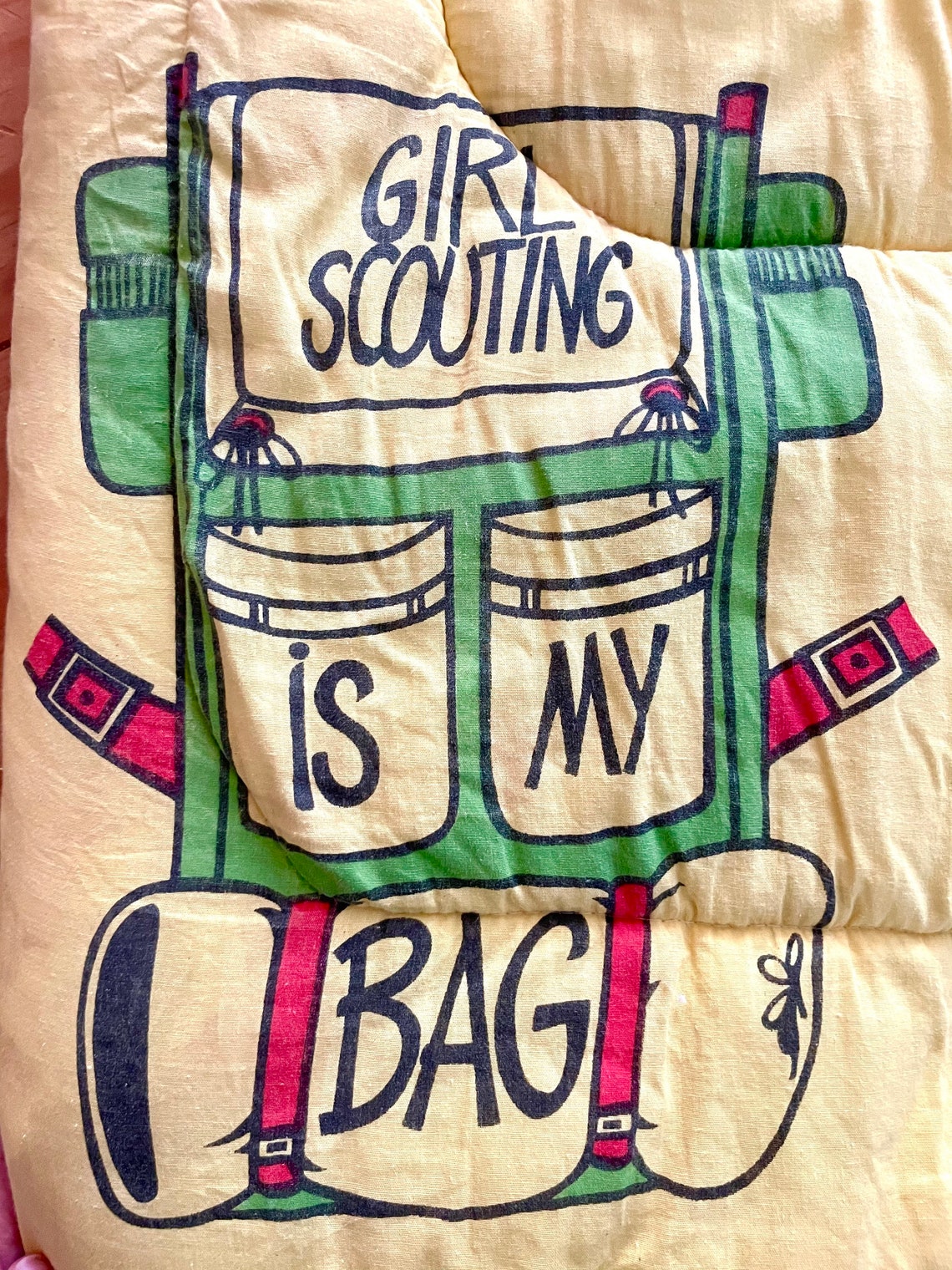 Vintage Girl Scout Sleeping Bag Etsy