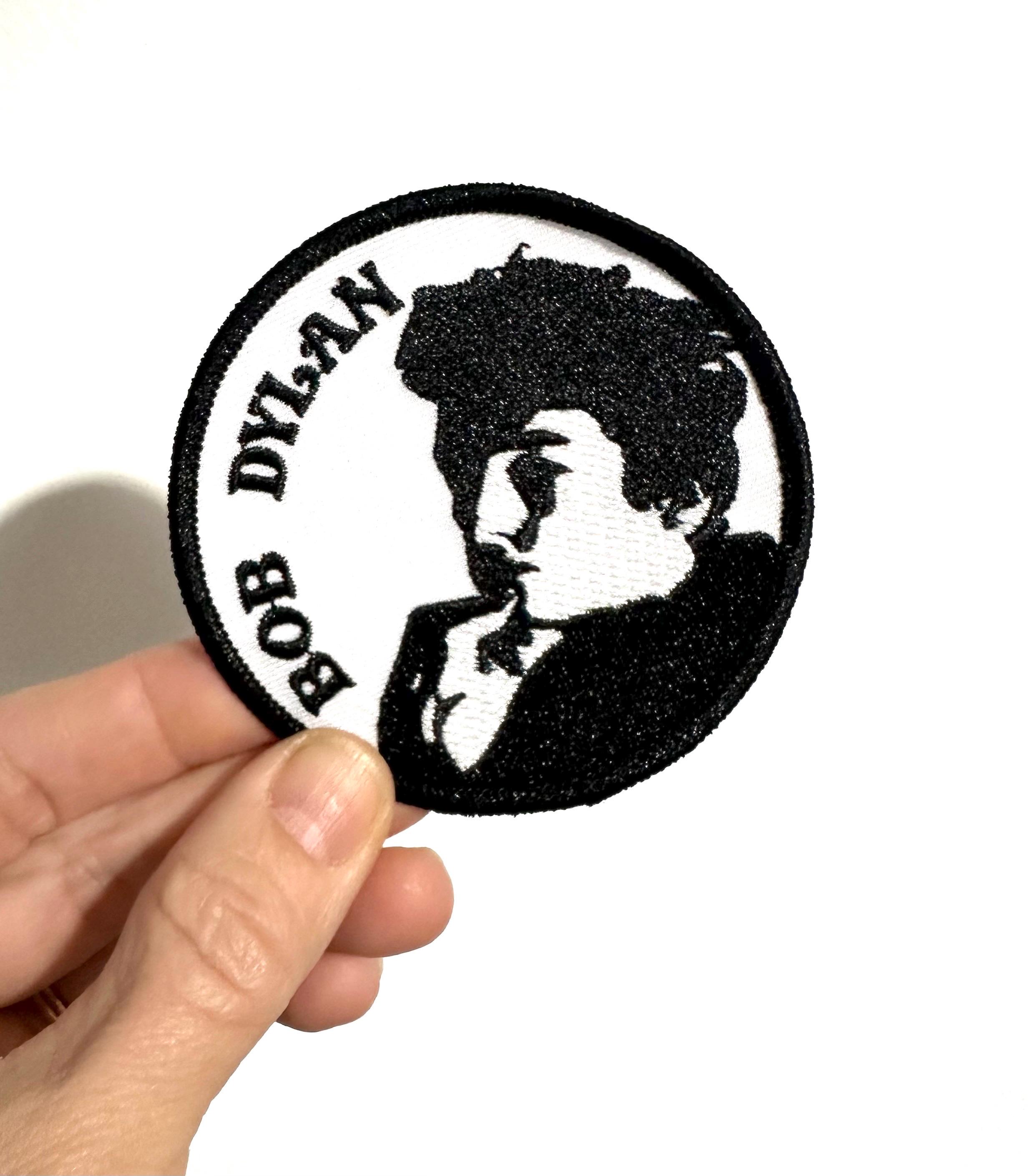 Patch écusson Bob Dylan - Thermo-collant Ou à Coudre, Décoration Veste, Sac, Jean