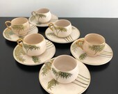 Vintage,Satsuma Tea Set,Japanese Tea Set,Japanese Porcelain,Bamboo,Asian Interiors,Japanese Decor,Tea Cup,Saucer,Tea Set