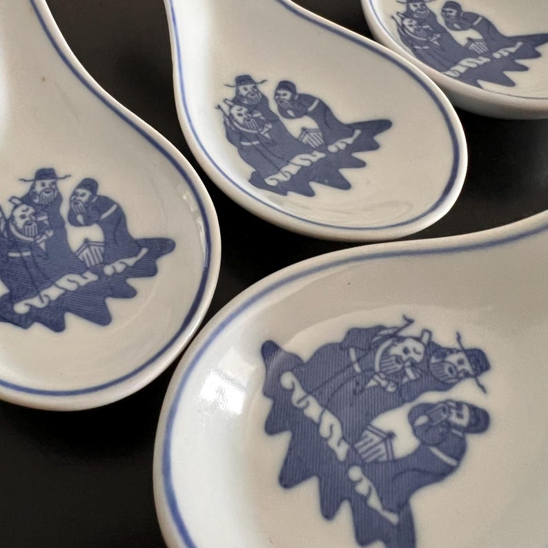 Vintage,Ceramic Spoons,Porcelain Spoons,Chinese Spoons,Asian Dining,Asian Spoons,Blue And White,Oriental Spoons,Rice Spoon,Soup Spoons,Gift