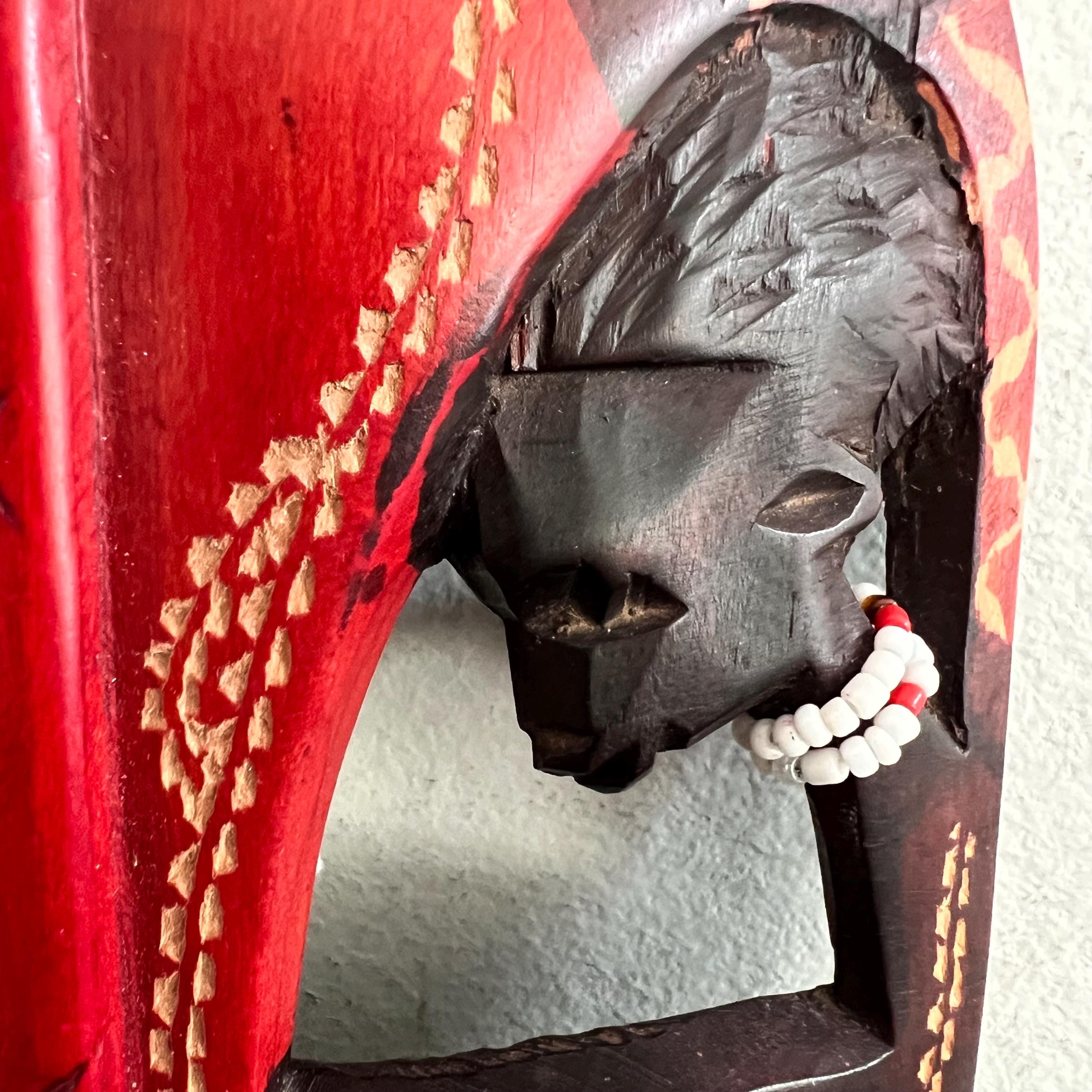 Vintage Kenyan Tribal Mask: Hand Carved African Decor - Etsy