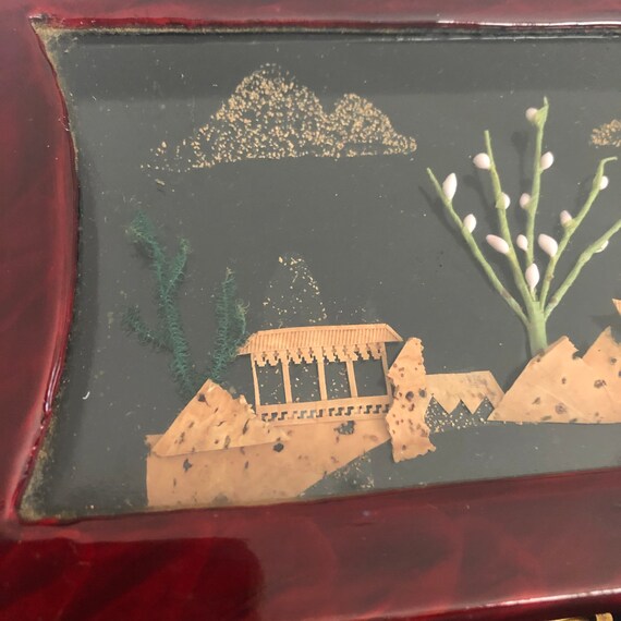 Vintage,Chinese Jewelry Box,Cork Carving Jewelry … - image 3