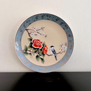 Vintage,Bird Plate,Porcelain Plate,Japanese Porcelain,Collectible Plate,Wall Plate,Plate With Bird