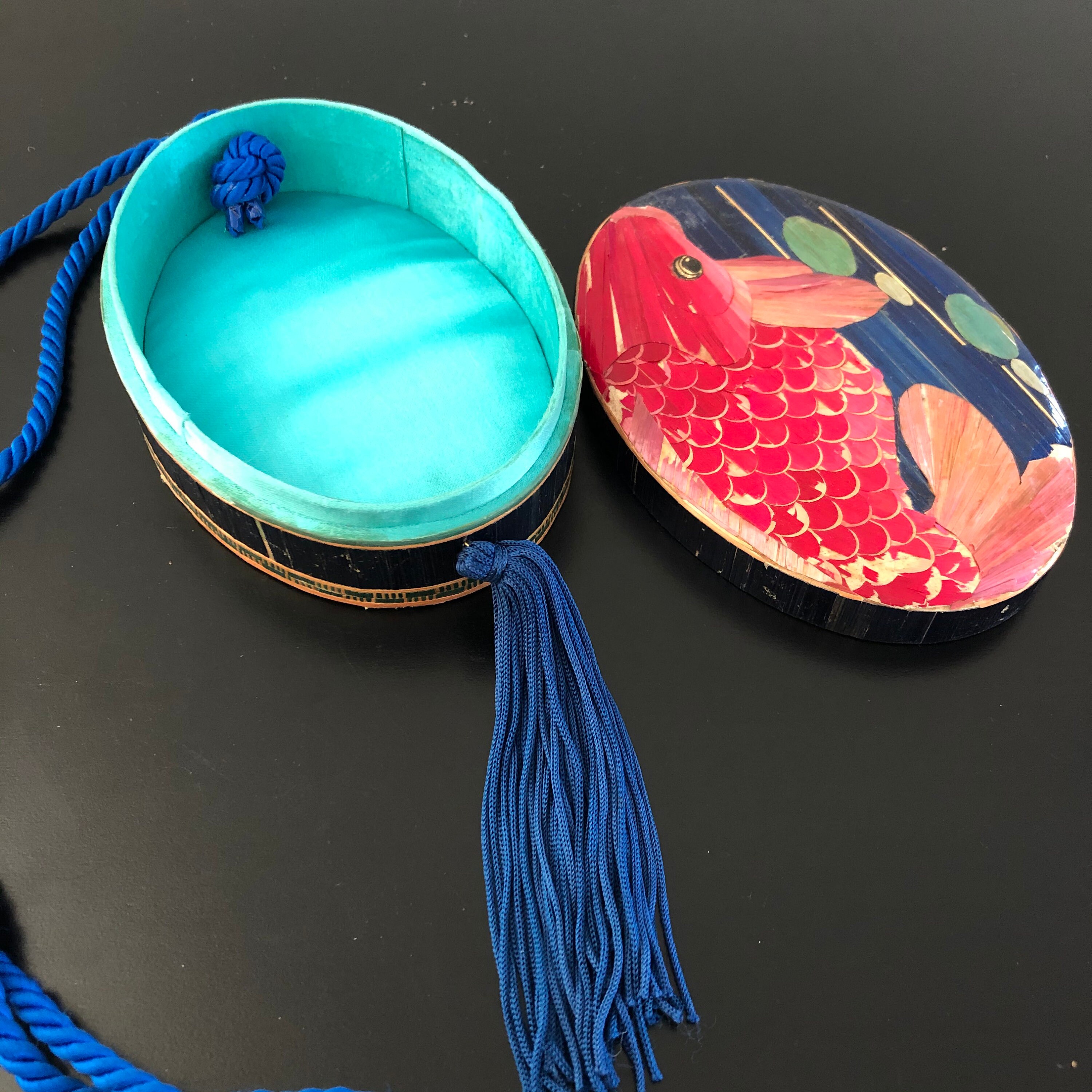 VintageBamboo Hand BagBox Hand BagOval Hand BagOriental Etsy