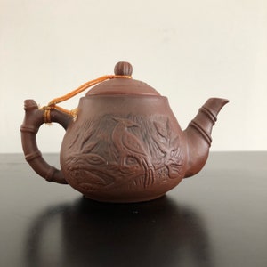 Vintage, Czajnik Yixing, Chiński Czajnik, Czajnik Zisha, Azjatyckie Wnętrza, Orientalny Wystrój, Chiński Wystrój, Chinoiserie, Wystrój Domu, Yixing, Zisha, Gliniany