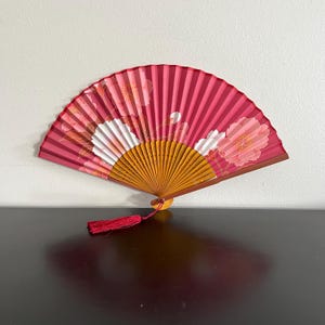 Vintage,Japanese Folding Fan,Hand Fan,Oriental Decor,Asian Fan,Asian Interiors,Gift,Japanese Gift,Made In Japan,Home Decor