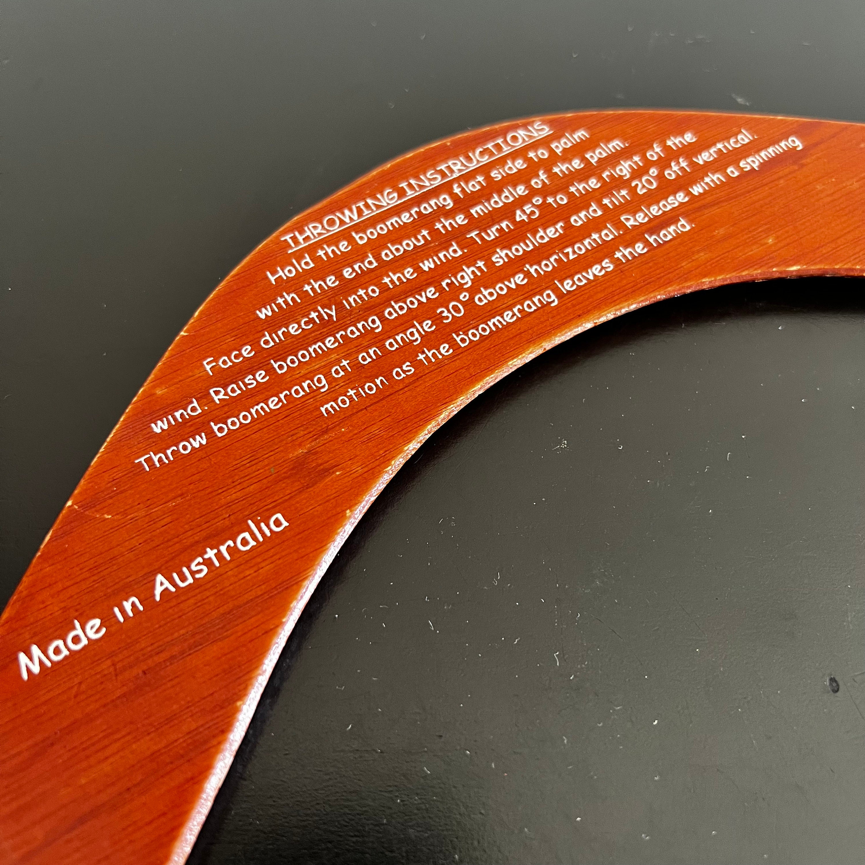 ヴィンテージの手彫りブーメラン：オーストラリアのアボリジニアート