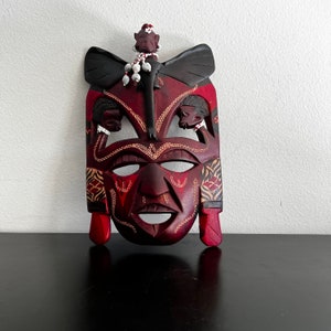 Vintage,Ndebele Carved Mask,Tribal Mask,African Mask,African Interiors,Wall Mask,Wooden Mask