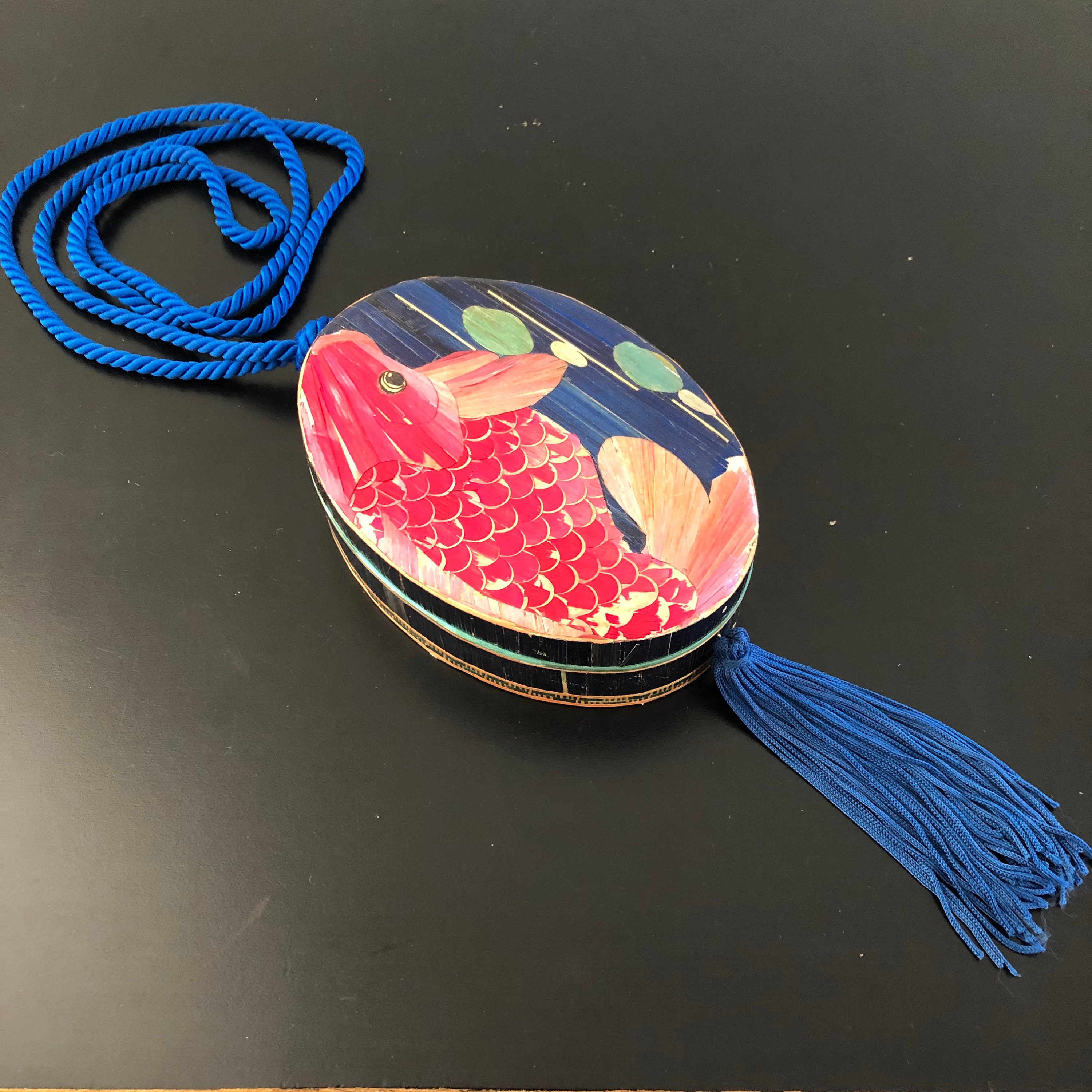 VintageBamboo Hand BagBox Hand BagOval Hand BagOriental Etsy