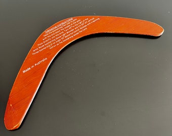 ヴィンテージの手彫りブーメラン：オーストラリアのアボリジニアート