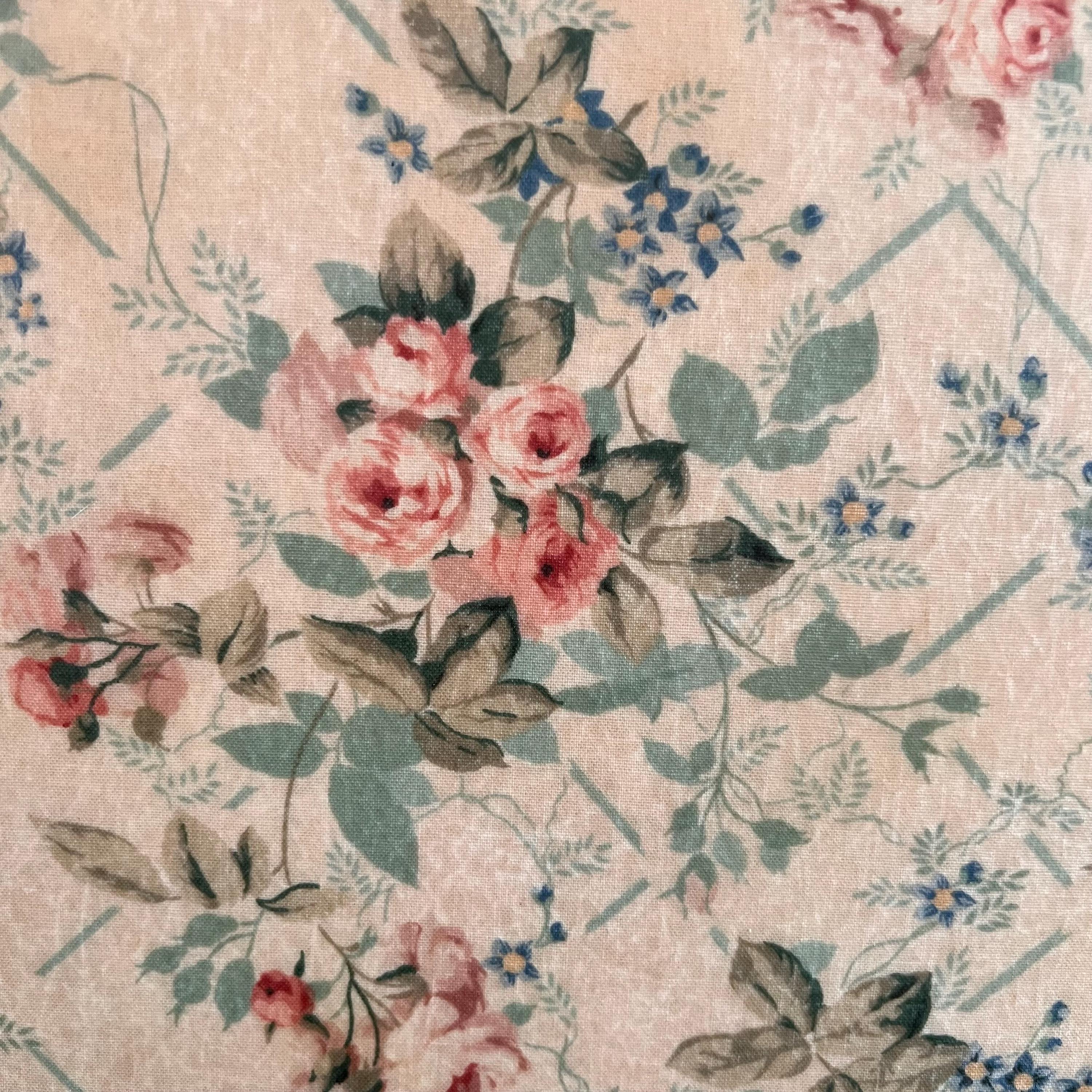 Vintage Floral Fiberglass Serving Tray - Arnold Designs, England