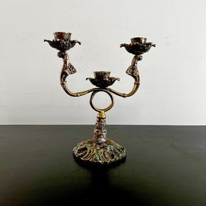 Vintage,Brass Candelabra,Candle Holder,Candlestick Holder,Brass Decor