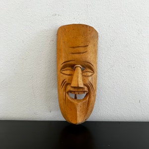 Vintage,Wooden Mask,Wall Mask,Wall Decor,Carved Wooden Mask,Home Decor,Wood Mask