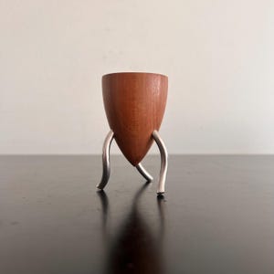 Mid Century Egg Cup,Atomic,MCM,Wooden Egg Cup,Kitchen Decor,Mid Century Decor,Wooden Decor