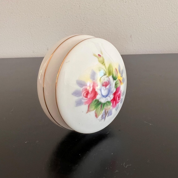 花柄 セラミック アクセサリーケース 一目惚れ!! 素敵なアクセサリー