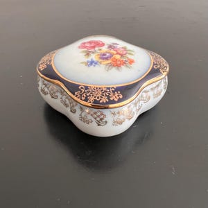 Vintage, Martinroda-porseleinen doos, porseleinen sieradendoos, Duits porselein, sieradendoos, opbergdoos, ringopslag, cadeau, Friedrich Eger, ringdoos