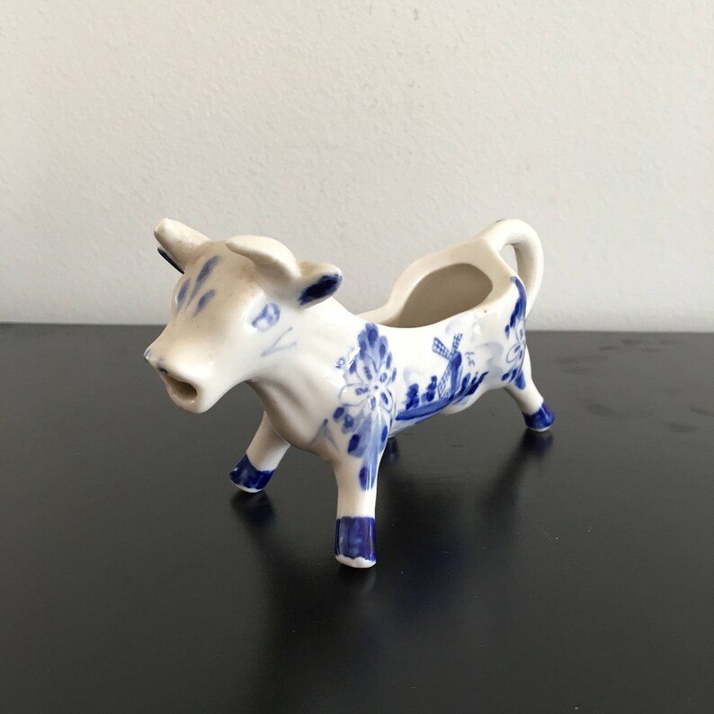 VintageDelft Blue Milk Jug Cow Milk JugDutchMade In Etsy